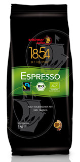 SCHIRMER - COFFEE BEANS - ORGANIC & TRANSFAIR 100% ARABICA ESPRESSO - 1 KG