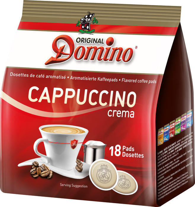 DOMINO - DOSETTES DE CAFÉ COMPATIBLES SENSEO®* - CAPPUCCINO - 18 PCS