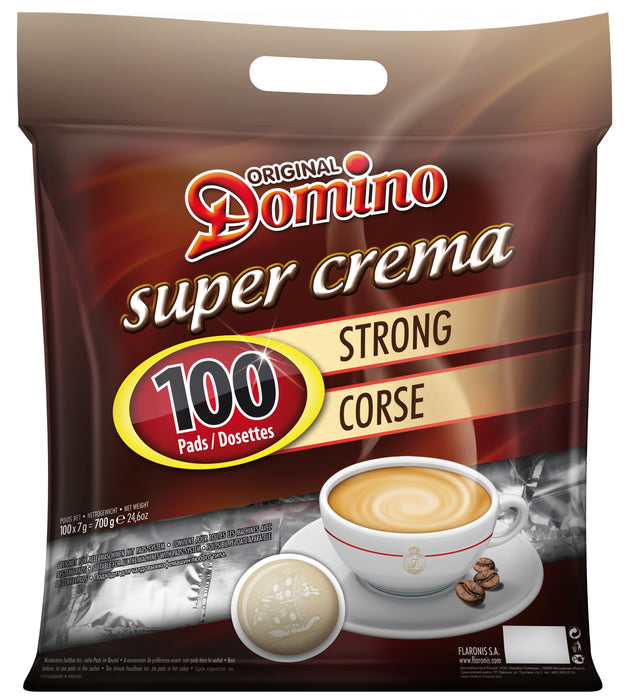 DOMINO - SENSEO®* COMPATIBLE COFFEE PADS - STRONG - 100 PCS