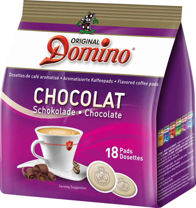 DOMINO - DOSETTES DE CAFÉ COMPATIBLES SENSEO®* - CHOCOLAT - 18 PCS